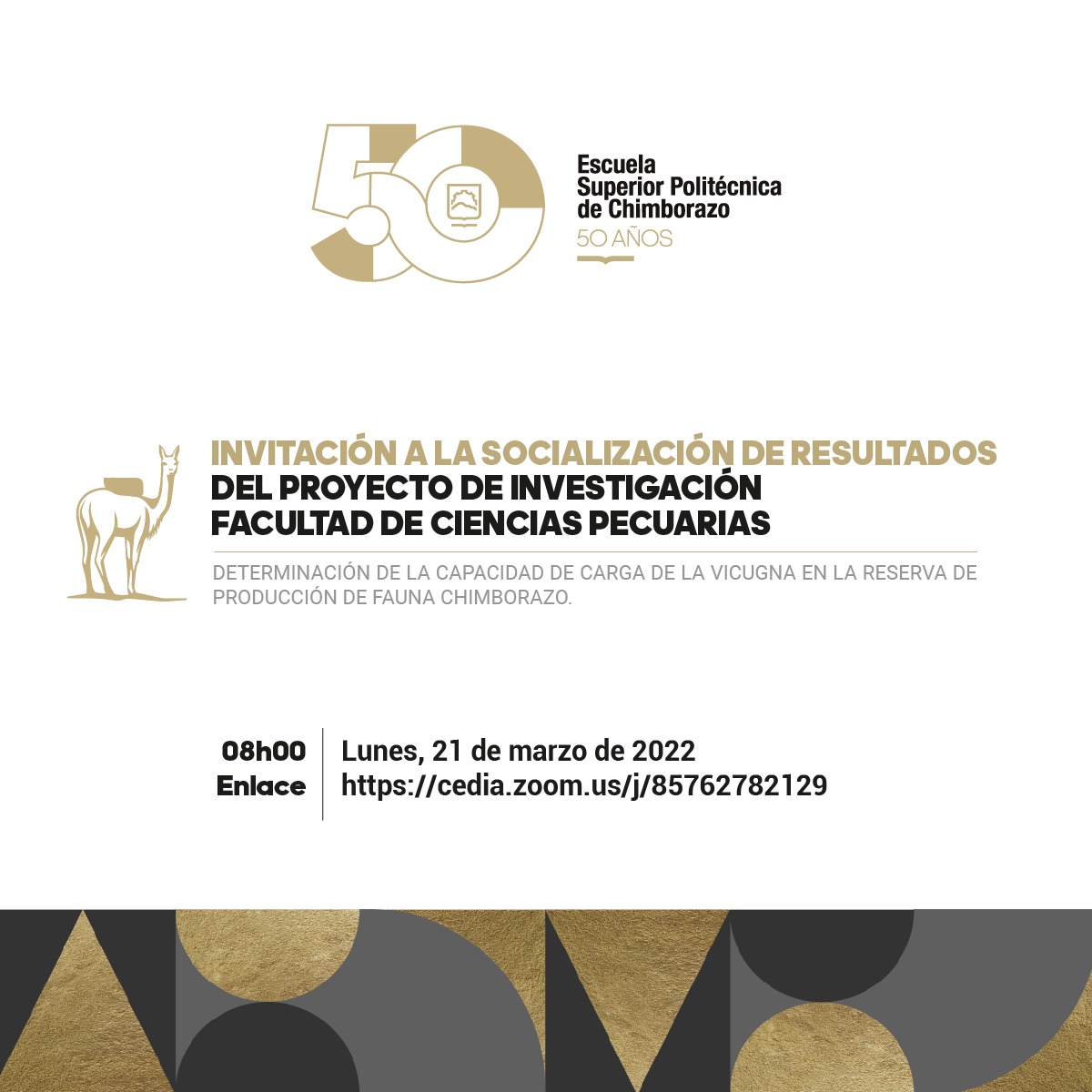 INVITES THE SOCIALIZATION OF PROJECT RESULTS